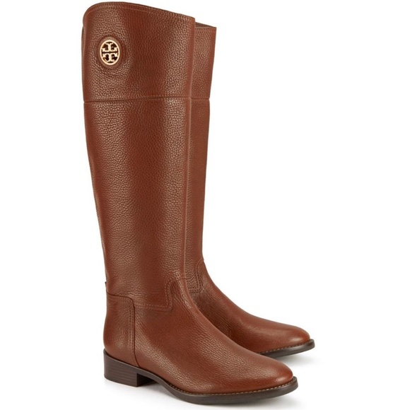 Tory Burch Shoes - Tory Burch Junction Riding Boot Extended Calf in Brown - Size 7.5